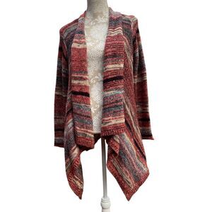 American Eagle Oversized Duster Cardigan Sweater Multicolor Striped Size M